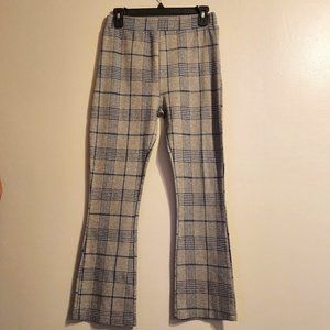 Urban Outfitter's Blue & Gray Cotton Boot-Cut Pants